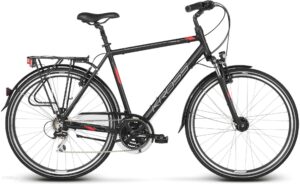 Kross Trans 3.0 czarny czerwony srebrny mat 28 2019