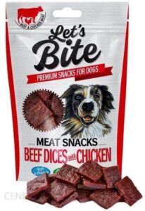 Let’S Bite Meat Snacks Beef Dices&Chicken 80G