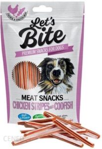 Let’S Bite Meat Snacks Chicken Stripes With Codfish 80G