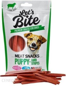 Let’S Bite Meat Snacks Puppy Lamb Stripes 80G