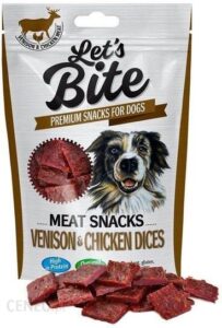 Let’S Bite Meat Snacks Venison&Chicken Dices 80G