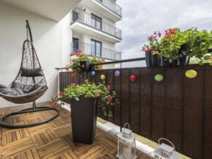 Linarem Mata Osłona na Balkon Technorattan Na Wymiar Wysokość 100cm