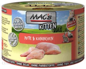 Mac’S Kitten Indyk Królik 200G