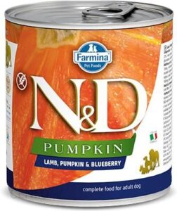 N&D Pumpkin Grain Free Canine Jagnięcina Dynia & Borówka Adult 6X285G