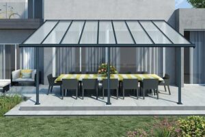 Palram Aluminiowe zadaszenie tarasu Sierra 3×5,46m Szare