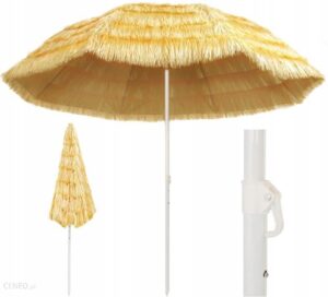 Parasol plażowy w stylu hawajskim, naturalny, 300
