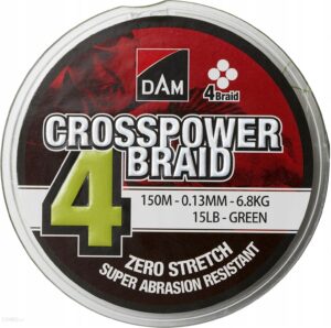 PLECIONKA DAM CROSPOWER 4-BRAID 150M GREEN 0,20MM DM66579