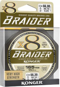 PLECIONKA KONGER BRAIDER 150M 0.25MM X8