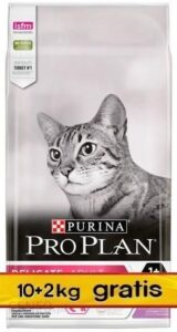 Purina Pro Plan Cat Delicate Optidigest Z Indykiem 12kg (10kg+2kg)