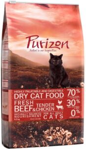Purizon Cat Adult Wołowina I Kurczak Bez Zbóż 2X6,5Kg
