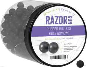 Razorgun Kule Gumowe 43 Kal. .43 200Szt Do Umarex M&P9C Tpm1 Ppq