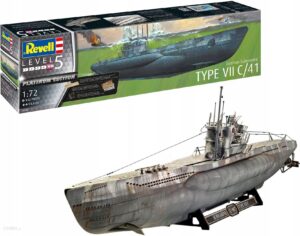 Revell Model Plastikowy Niemiecka Łódź Podwodna Typ Vii C/41 1/72