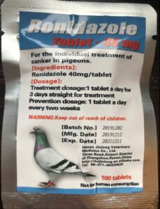 Ronidazol dla gołębi 40mg
