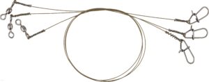 Savage Gear Raw49 Uncoated Trace 20Cm 0.27Mm 7Kg Swivel/Needle Snap 3 (54866)