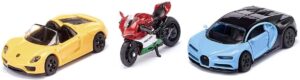 Siku Super Zestaw Samochodów Sportowych + Motocykl S6313