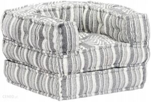 Sofa Kanapa tapicerowana tkaniną w paski