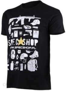 SpecShop.pl Koszulka T-Shirt z krótkim rękawem Czarny L