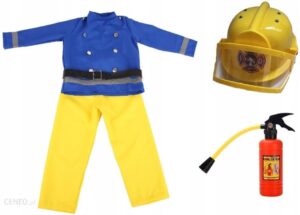 Strój Strażak Sam Fireman Kask Gaśnica 4-6Lat