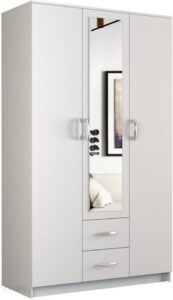SZAFA ROMANA LUSTRO 120cm BIEL