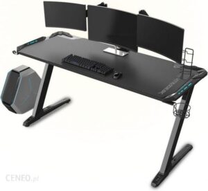 Ultradesk Biurko Space Xxl Czarne Gamingowe
