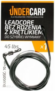 Undercarp Leadcore Bez Rdzenia Z Krętlikiem Do Szybkiej Wymiany 45 Lbs/70Cm Zielony