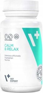 Vet Expert Calm&Relax preparat na objawy stresu dla psów i kotów 30kaps.