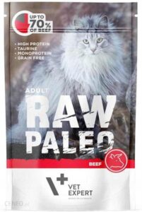 Vet Expert Raw Paleo Adult Cat Wołowina 12x100g