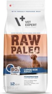 Vet Expert Raw Paleo Adult Large Indyk 12Kg