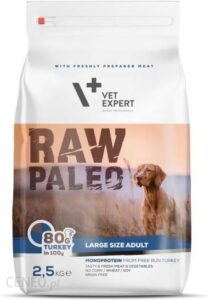 Vet Expert Raw Paleo Adult Large Indyk 2,5Kg