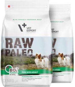 Vet Expert Raw Paleo Adult Mini Indyk 2X2,5Kg