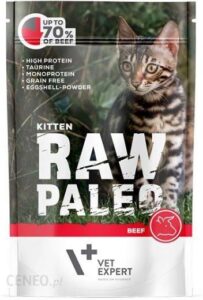 Vet Expert Raw Paleo Kitten Wołowina 100g