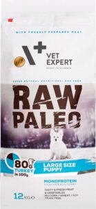 Vet Expert Raw Paleo Puppy Large Indyk 12Kg
