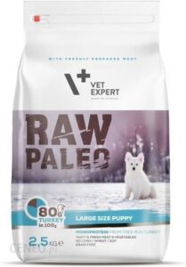 Vet Expert Raw Paleo Puppy Large Indyk 2,5Kg