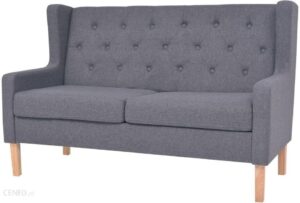 Vidaxl 2 Osobowa Sofa Tapicerowana Tkaniną Szara