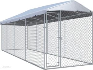 VidaXL Kojec Z Zadaszeniem 7,6×1,9×2,4M