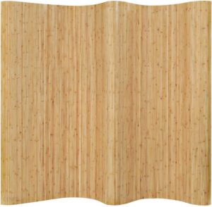 Vidaxl Parawan Bambusowy 250X195 Cm Naturalny