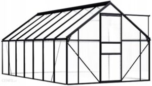 VIDAXL SZKLARNIA, ANTRACYTOWA, ALUMINIUM, 8,17 M² 48213