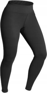 Wedze Legginsy Narciarskie 500 Damskie Czarny