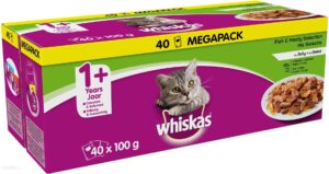 Whiskas Adult Smaki Rybne I Tradycyjne Saszetki 40X100G