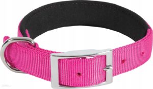 Zolux Obroża nylon Komfort 65cm/25mm kol. fuksja