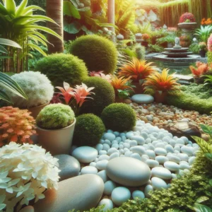 Białe otoczaki – stylowy akcent w aranżacji ogrodu